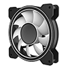 CiT Celsius 120mm Infinity ARGB Black 4pin PWM PC Cooling Dual-Ring Fan - Alternative image