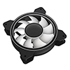 CiT Celsius 120mm Infinity ARGB Black 4pin PWM PC Cooling Dual-Ring Fan - Alternative image