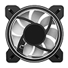 CiT Celsius 120mm Infinity ARGB Black 4pin PWM PC Cooling Dual-Ring Fan - Alternative image