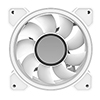 CiT Celsius 120mm Infinity ARGB Dual-Ring White 4pin PWM PC Cooling Dual-Ring Fan - Alternative image