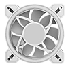 CiT Celsius 120mm Infinity ARGB Dual-Ring White 4pin PWM PC Cooling Dual-Ring Fan - Alternative image