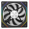 CiT Eclipse 120mm Two-Sided Infinity ARGB Black 4pin PWM PC Cooling Fan - Alternative image