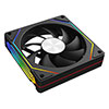 CiT Eclipse 120mm Two-Sided Infinity ARGB Black 4pin PWM PC Cooling Fan - Alternative image