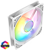 View more info on CiT Halo 120mm Infinity ARGB White 4pin PWM PC Cooling Fan...