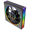 CiT Saturn Reverse 120mm ARGB Black 4pin PWM PC Cooling Infinity Fan - Alternative image