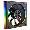 CiT Saturn Reverse 120mm ARGB Black 4pin PWM PC Cooling Infinity Fan - Alternative image
