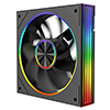 CiT Saturn Reverse 120mm ARGB Black 4pin PWM PC Cooling Infinity Fan - Alternative image