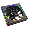 CiT Saturn Reverse 120mm ARGB Black 4pin PWM PC Cooling Infinity Fan - Alternative image