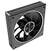 CiT Saturn Reverse 120mm ARGB Black 4pin PWM PC Cooling Infinity Fan - Alternative image