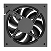 CiT Saturn Reverse 120mm ARGB Black 4pin PWM PC Cooling Infinity Fan - Alternative image
