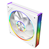 CiT Saturn Reverse 120mm ARGB White 4pin PWM PC Cooling Infinity Fan - Alternative image