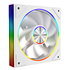 CiT Saturn Reverse 120mm ARGB White 4pin PWM PC Cooling Infinity Fan - Alternative image