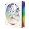 CiT Saturn Reverse 120mm ARGB White 4pin PWM PC Cooling Infinity Fan - Alternative image