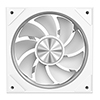 CiT Saturn Reverse 120mm ARGB White 4pin PWM PC Cooling Infinity Fan - Alternative image