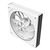 CiT Saturn Reverse 120mm ARGB White 4pin PWM PC Cooling Infinity Fan - Alternative image