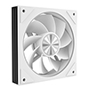 CiT Saturn Reverse 120mm ARGB White 4pin PWM PC Cooling Infinity Fan - Alternative image