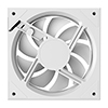 CiT Saturn Reverse 120mm ARGB White 4pin PWM PC Cooling Infinity Fan - Alternative image