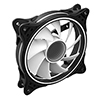 CiT Tornado 120mm Infinity ARGB Black 4pin PWM PC Cooling Dual-Ring Fan - Alternative image