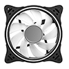 CiT Tornado 120mm Infinity ARGB Black 4pin PWM PC Cooling Dual-Ring Fan - Alternative image