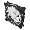 CiT Tornado 120mm Infinity ARGB Black 4pin PWM PC Cooling Dual-Ring Fan - Alternative image