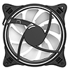 CiT Tornado 120mm Infinity ARGB Black 4pin PWM PC Cooling Dual-Ring Fan - Alternative image