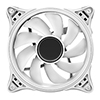 CiT Tornado 120mm Infinity ARGB White 4pin PWM PC Cooling Dual-Ring Fan - Alternative image