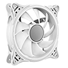 CiT Tornado 120mm Infinity ARGB White 4pin PWM PC Cooling Dual-Ring Fan - Alternative image