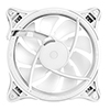 CiT Tornado 120mm Infinity ARGB White 4pin PWM PC Cooling Dual-Ring Fan - Alternative image