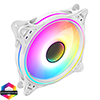 CiT Tornado 120mm Infinity ARGB White 4pin PWM PC Cooling Dual-Ring Fan - Alternative image