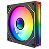 CiT Pro Storm Reverse 120mm Three-Sided Infinity ARGB Black 4pin PWM PC Cooling Fan - Alternative image