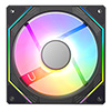 CiT Pro Storm 120mm ARGB Black PC Cooling Slave Fan - Alternative image
