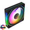 View more info on CiT Pro Storm 120mm ARGB Black PC Cooling Slave Fan...