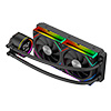 CiT Pro Glacier Watercooler 240mm Black With Display - Alternative image
