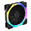 Unbranded Halo Dual Ring 18 LED 120mm Rainbow RGB Fan - Alternative image