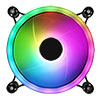   Raider Dual-Ring 16 LED 120mm Rainbow RGB Fan 5pin - Alternative image