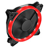   OEM Red Ring 12cm Fan 4pin Molex 3pin White Box - Alternative image