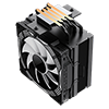 GameMax Ice Force Black CPU Cooler With 120mm FN12A-C8I PWM ARGB Infinity Fan 4 x 6mm Heat Pipes TDP 200W - Alternative image