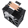 GameMax Sigma 550 Black ARGB CPU Cooler With 120mm PWM ARGB Infinity Fan 5 x 6mm Heat Pipes TDP 220W - Alternative image