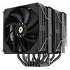 GameMax Twin600 Dual-Tower Black CPU Cooler With 120mm Fluid Dynamic Bearing PWM Fan 6 x 6mm Heat Pipes TDP 250W - Alternative image
