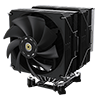 GameMax Twin600 Dual-Tower Black CPU Cooler With 120mm Fluid Dynamic Bearing PWM Fan 6 x 6mm Heat Pipes TDP 250W - Alternative image