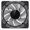 GameMax FN12A-C8I-R 120mm Infinity ARGB Black 4pin PWM Reversible Fan Blades Cooling Fan - Alternative image