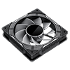 GameMax FN12A-C8I-R 120mm Infinity ARGB Black 4pin PWM Reversible Fan Blades Cooling Fan - Alternative image