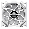 GameMax FN12A-S3I 3-Pack 120mm Infinity ARGB White 4pin PWM Linked Cooling Fans - Alternative image