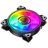 GameMax Infinity 120mm ARGB Dual-Ring Black Fan - Alternative image