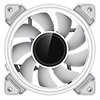 GameMax Infinity 120mm ARGB Dual-Ring White Fan - Alternative image