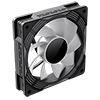 GameMax KF300R 3 Pack 120mm Infinity ARGB Black 4pin PWM Reversible Fan Blades Cooling Fans - Alternative image