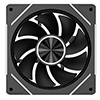 Powercool Aura 120mm ARGB Black 4pin PWM PC Cooling Infinity Reverse Fan - Alternative image