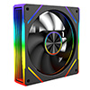 Powercool Aura 120mm ARGB Black 4pin PWM PC Cooling Infinity Fan - Alternative image