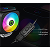 GameMax Gamma 600 Rainbow ARGB CPU Cooler Aura Sync 3 Pin - Alternative image