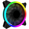 GameMax Velocity 12cm Rainbow ARGB Fan RTB 3pin M&F Aura Header 3pin/4pin Power - Alternative image